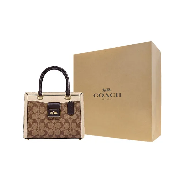 COACH Grace With Cow Leather Shoulder Bag Crossbody Bag Handbag Regular Women's Khaki-7