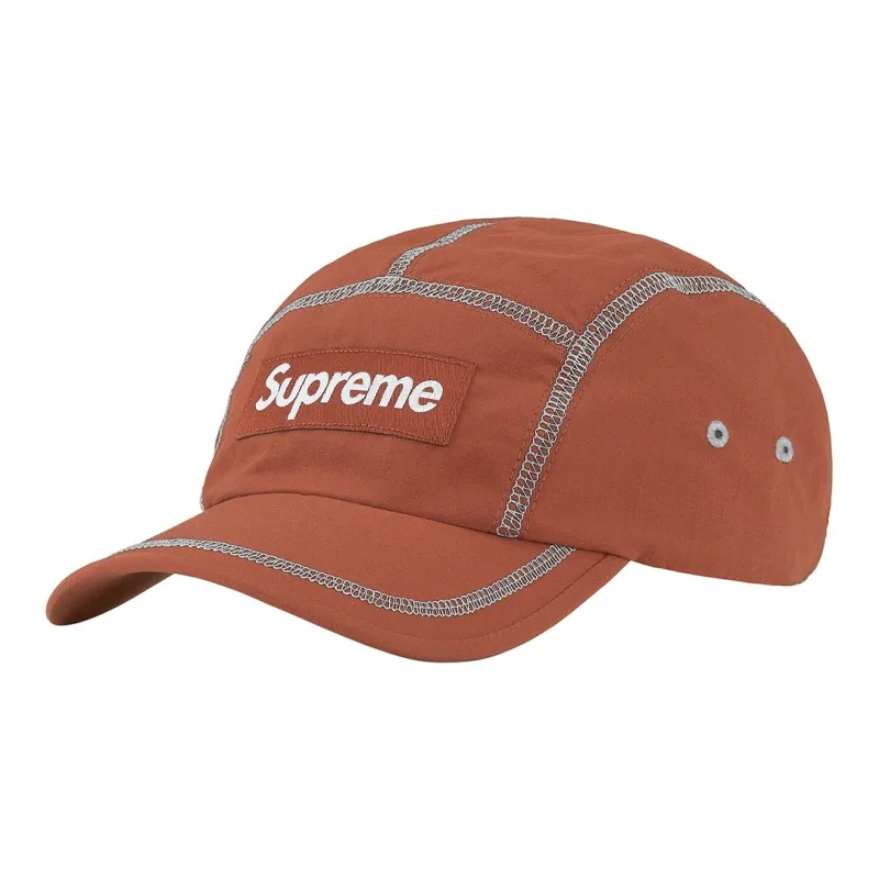 Supreme Reflective Stitch Camp Cap-0
