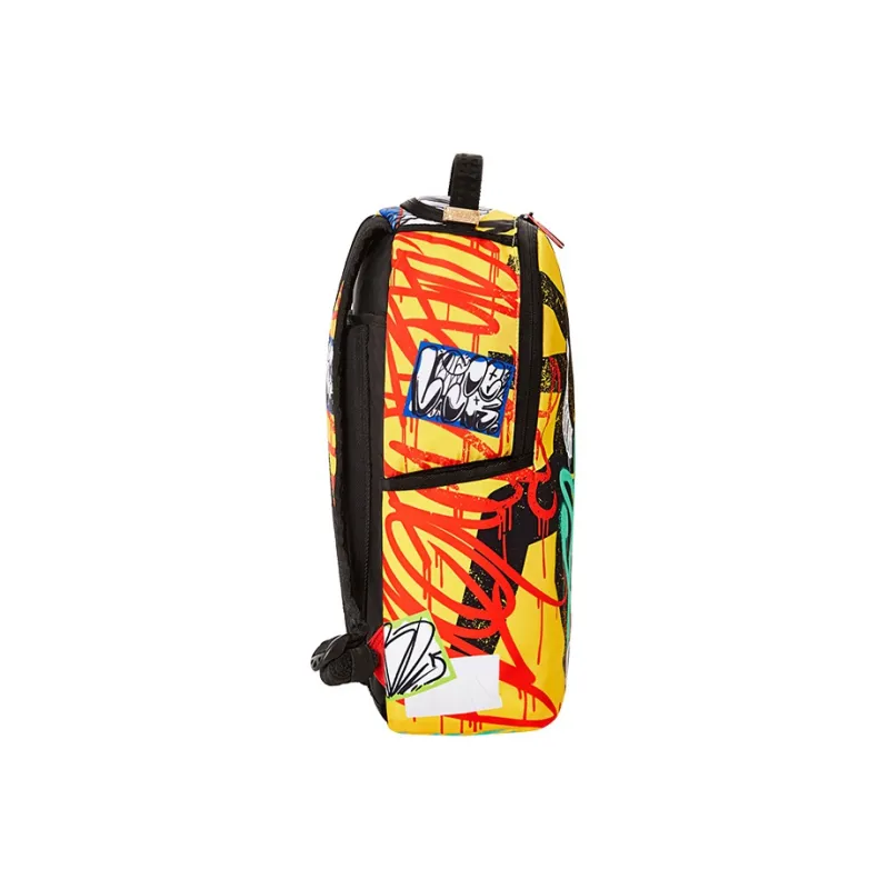 SPRAYGROUND Polyester Backpack Large Size Unisex Yellow-1