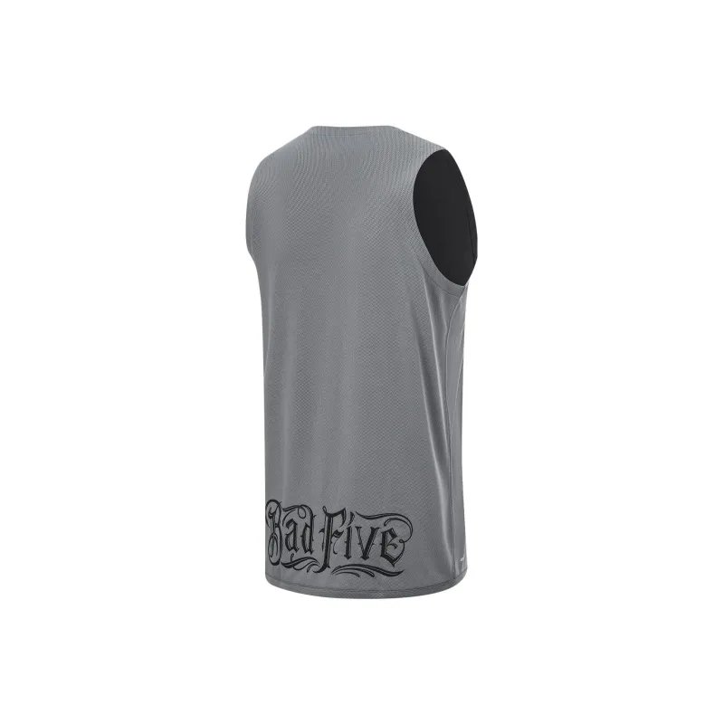 LiNing x Mitchell & Ness Basketball Jerseys Men's Shark Gray Black-3