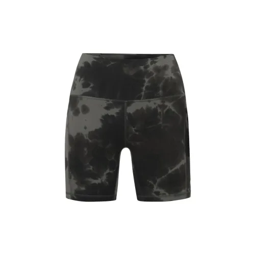 Lululemon Align™ Yoga Shorts Satin Women's Diamond Dye Army Green Dark Olive Black