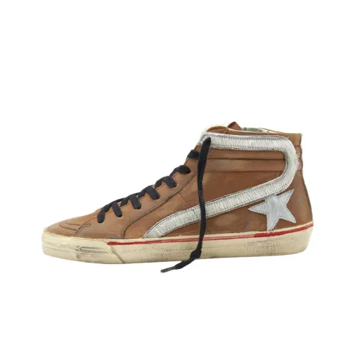 Golden Goose Leather Slide Hi-top Sneakers