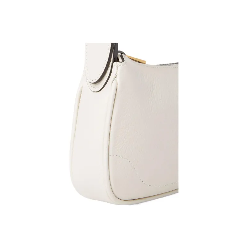GUCCI Aphrodite Leather Shoulder Bag Handbag Mahjong Mini Women's White-3