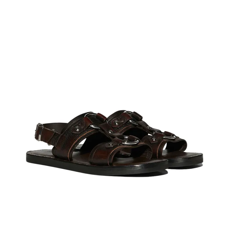 DSQUARED2 Stud-detail Calf-leather Sandals-3