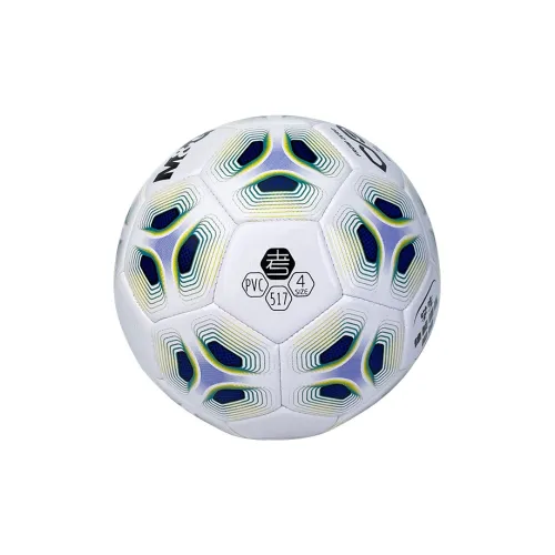 M&G Size 5 Ball Soccer PVC Machine Stitched Soccer Ball Unisex Blue White