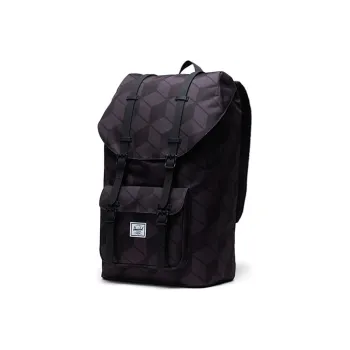 Herschel Polyester Backpack Large Size Unisex Black Prism Plaid