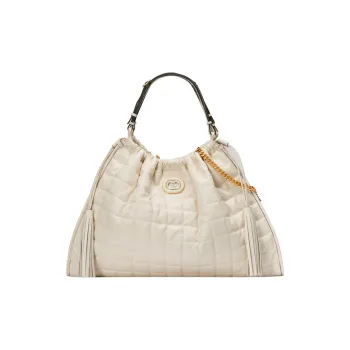 GUCCI Leather One Shoulder Handbags Large Size Women's White