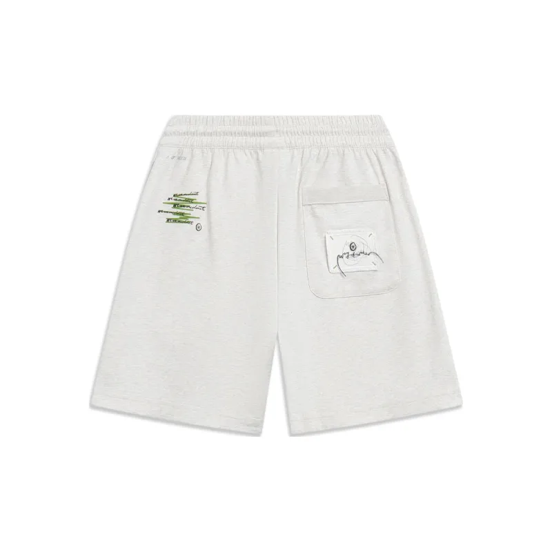 LiNing Wade Collection Casual Shorts Unisex Heather Gray Tile Gray-1