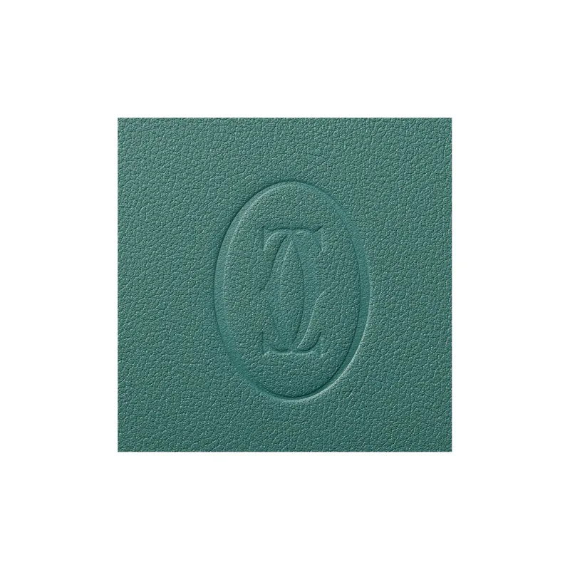 CARTIER Must De Cartier Calfskin Wallet Women's Sand Gold Stone Color-6