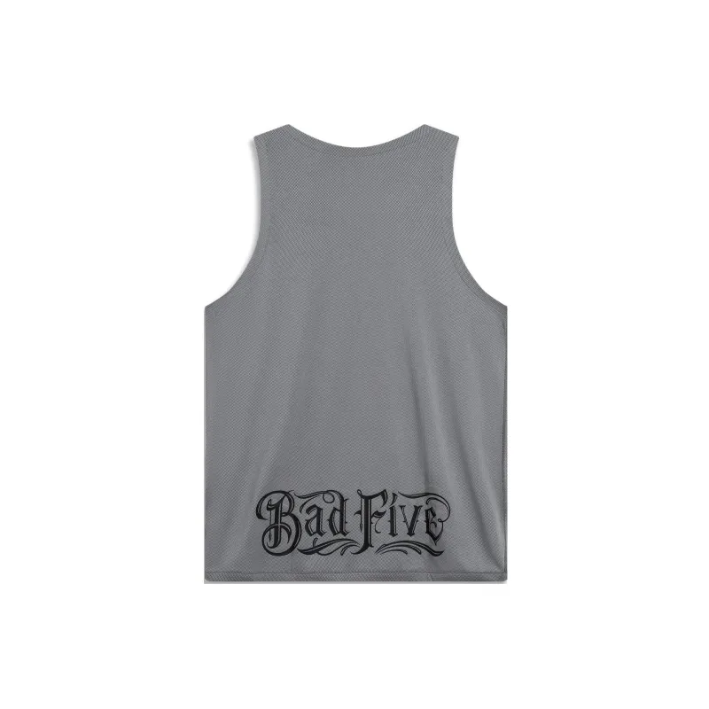 LiNing x Mitchell & Ness Basketball Jerseys Men's Shark Gray Black-1