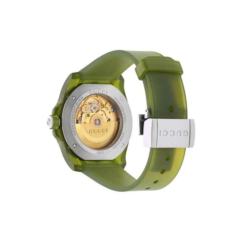 GUCCI Dive Collection Wrist Watch Automatic Mechanical Movement PC Plastic Strap 40mm Green Dial Women's Watch-2
