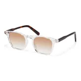 MK287YJ-003 Clear White Gradient Tea Brown