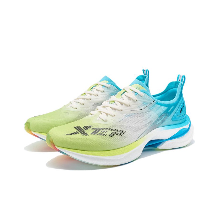 XTEP to Light 7.0 PRO Running Shoes Men Low-Top Green Blue