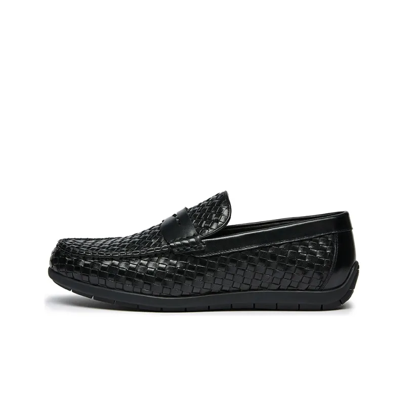 KANGNAI Men's Casual Shoes Men Low-Top Black-0