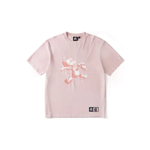 STARTER Tom And Jerry Series SS23 T-Shirts Unisex Mousse Peach Pink