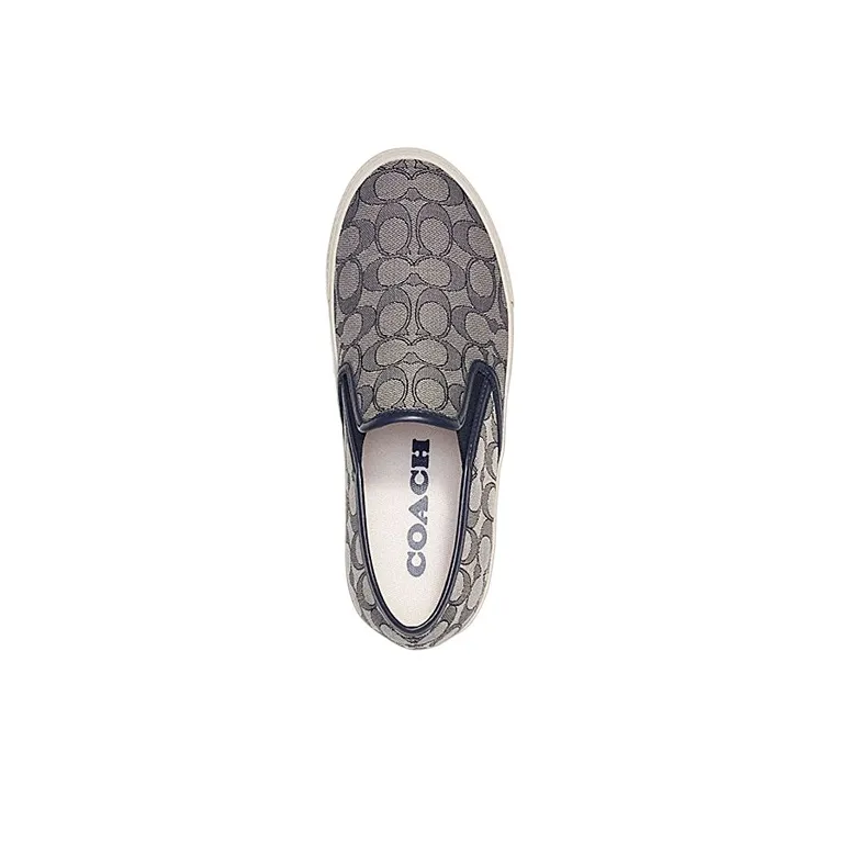 COACH Low Top Stylish Skateboarding Shoes Men's Gray-2