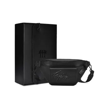 EPIPHQNY PU Crossbody Bag Sling Bag Fanny Pack Small Size Men's Black