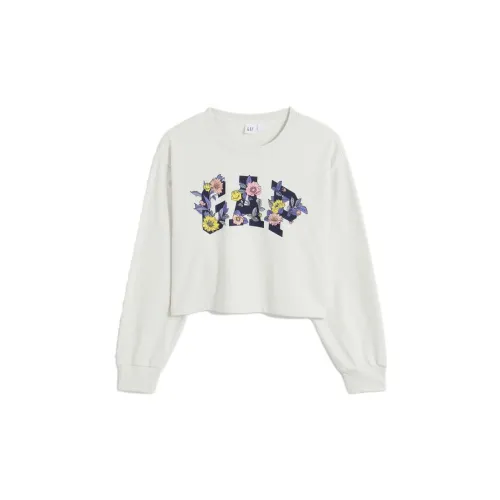 GAP Sweatshirts Women's Gray White