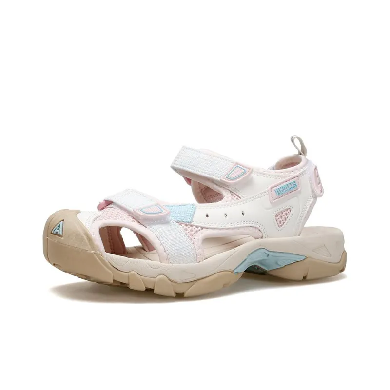 HUMTTO Beach River Trekking Shoes Sports Sandals Women's White Pink-1