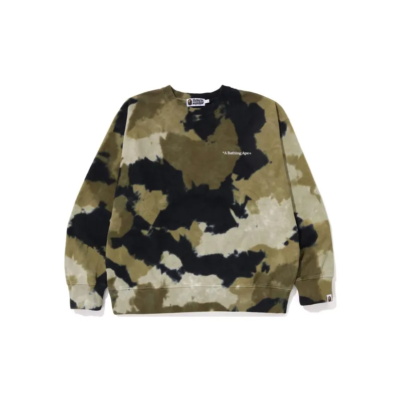 A BATHING APE Chusen Dye Loose Fit Crewneck-1