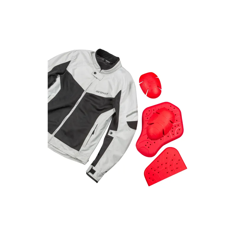 SCOYCO Racing Suits / Motorcycle Suits Unisex JK118 Light Gray-3