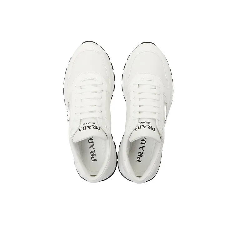 PRADA Low Top Sports Casual Shoes Men's White-3