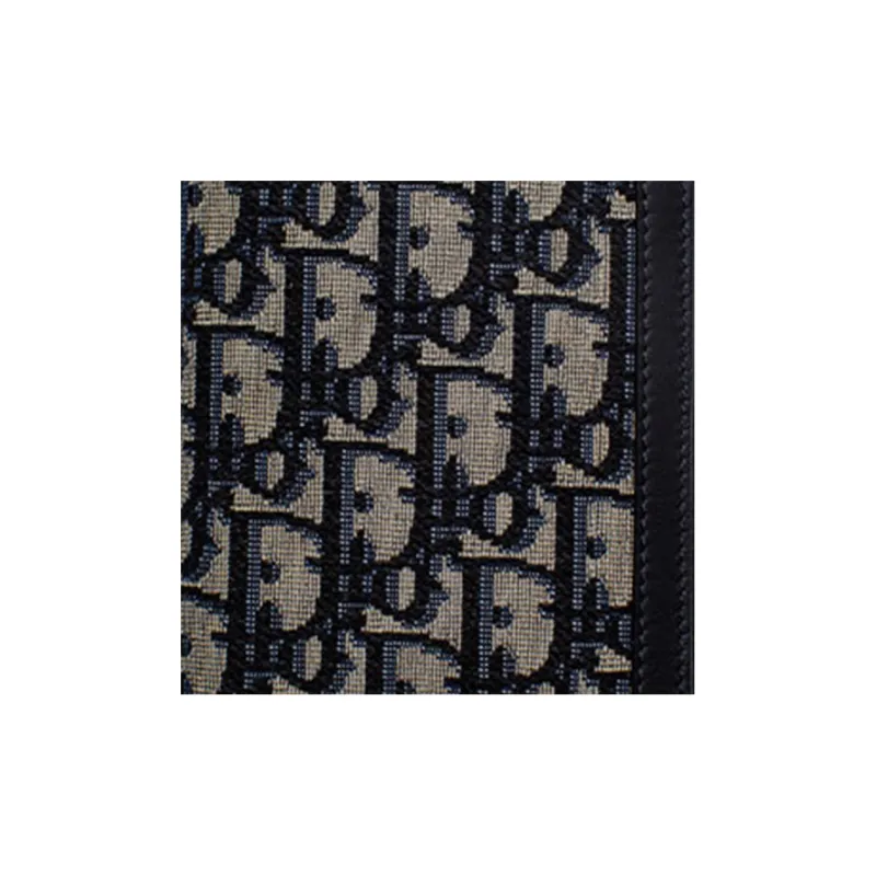 DIOR Canvas With Leather Passport Holder Unisex Black-1