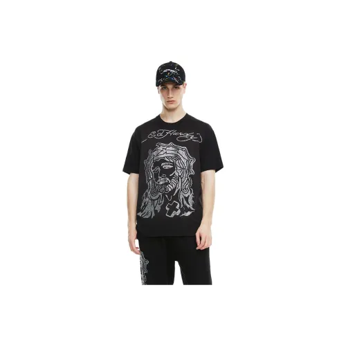 Ed Hardy T-Shirts Unisex Black