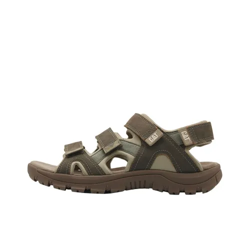 CAT Beach Sandals Men Brown