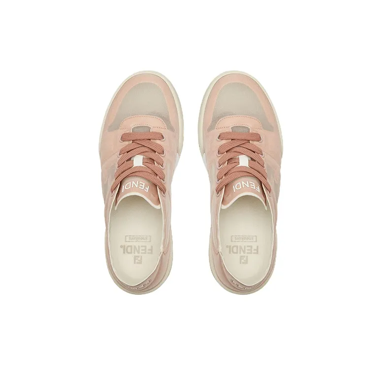 FENDI Match Low Top Mesh 'Pink' Women's-3