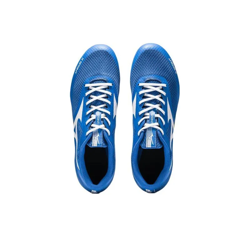 Mizuno Anti-Slip Wear-Resistant Low-Top Sprint Running Shoes Unisex Blue Green-1