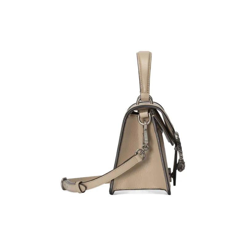 GUCCI Dionysus Canvas With Leather Shoulder Bag, Crossbody Bag, Handbag Small Size Women's Beige/Wheat-3