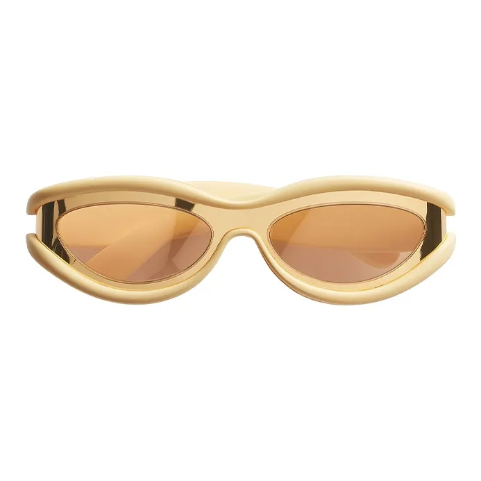 Bottega Veneta Oval Frame Shaped Sunglasses-0