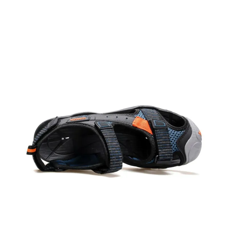 HUMTTO Beach River Trekking Shoes Sports Sandals Men's Black Navy Blue-2
