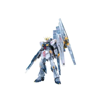 BANDAI RG Ν Gundam RX 93 Mobile Suit Gundam Base Limited Multicolor Transparent White Model Kits 22cm