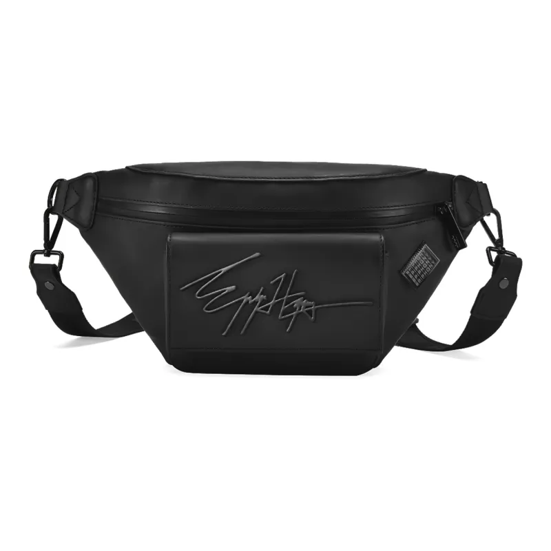 EPIPHQNY PU Crossbody Bag, Sling Bag, Fanny Pack Trumpets Men's Black-0