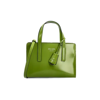 PRADA Calfskin Shoulder Bag Crossbody Bag Handbag Mini Women's Green