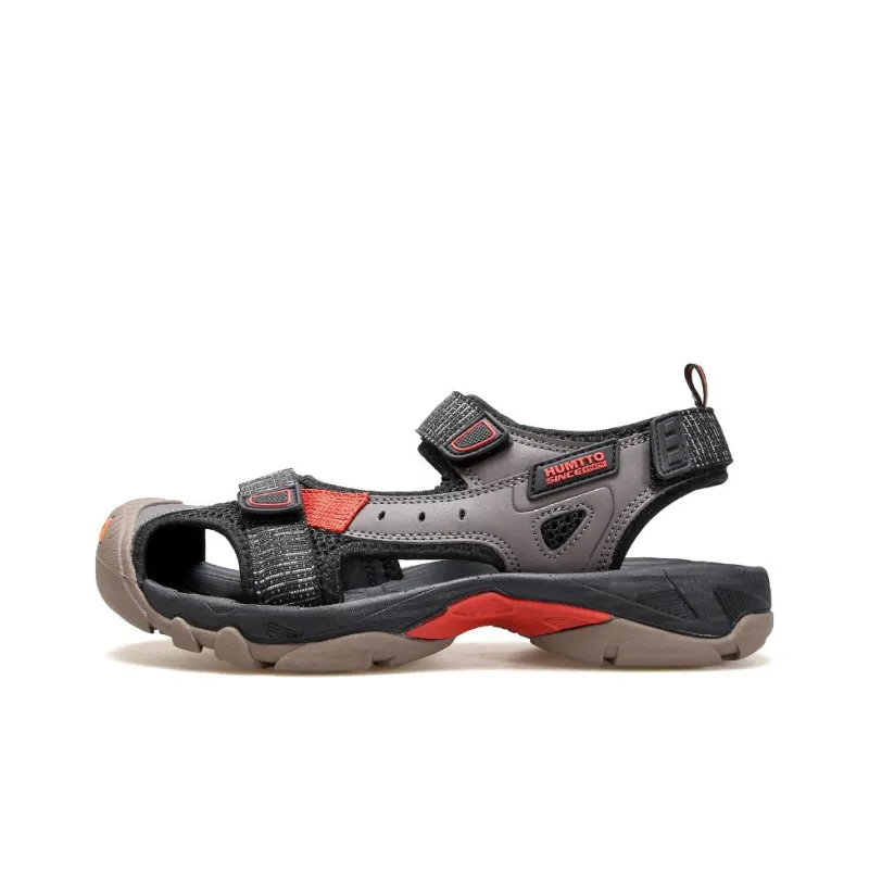 HUMTTO Beach River Trekking Shoes Sports Sandals Men's Black-0