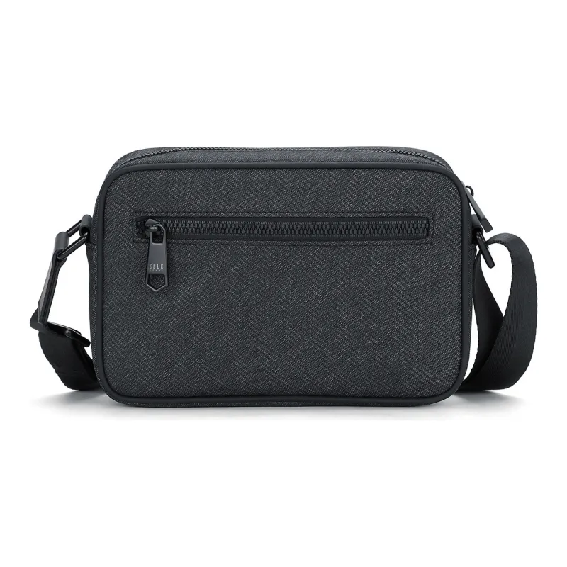 ELLE HOMME Fabric Crossbody Bag Regular Unisex Dark Gray-8