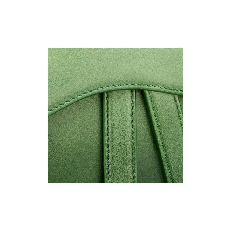DIOR Saddle Cow Leather Saddle Bags Shoulder Bags Regular Women's Green-4