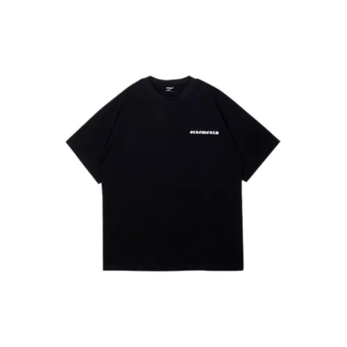 0-CROWORLD T-Shirts Unisex Black