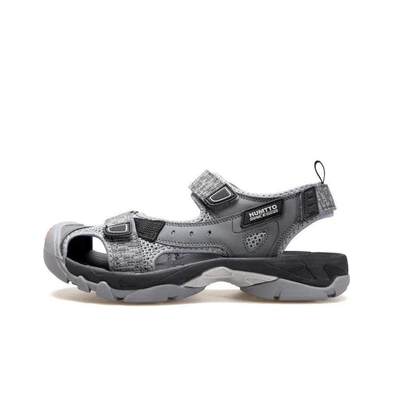 HUMTTO Beach River Trekking Shoes Sports Sandals Men's Gray-0