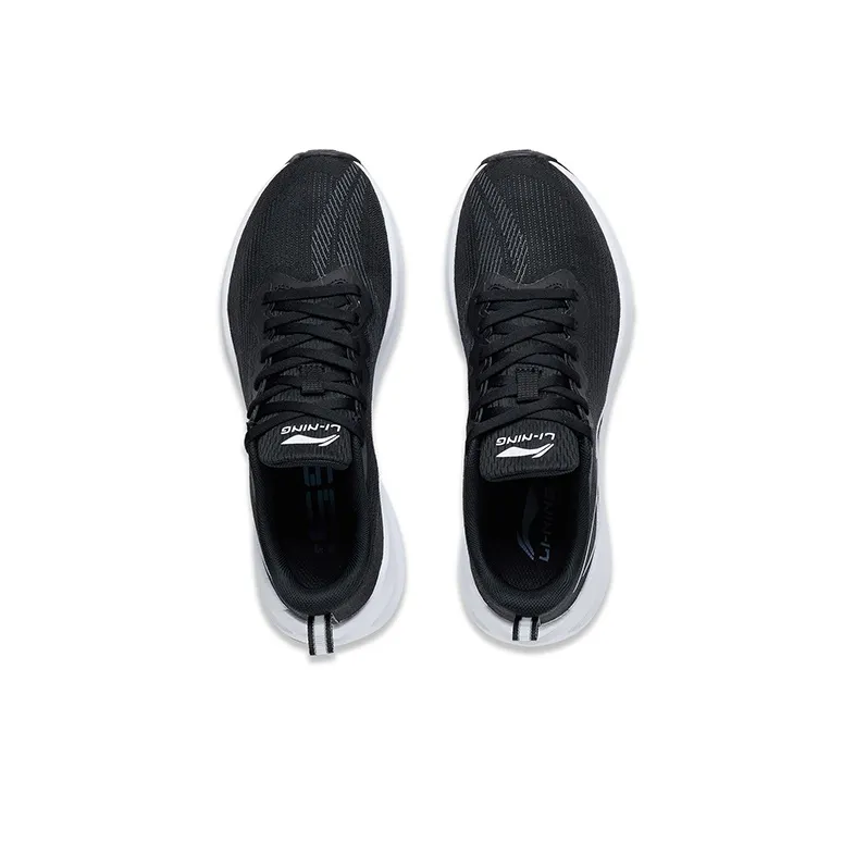 LiNing Shock Absorbers Slip Resistant, Abrasion Resistant, Breathable Low Top Running Shoes Women's Black-2