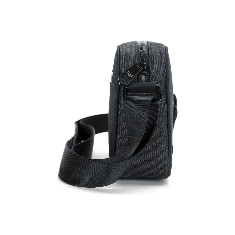 ELLE HOMME Fabric Crossbody Bag Regular Unisex Dark Gray-10
