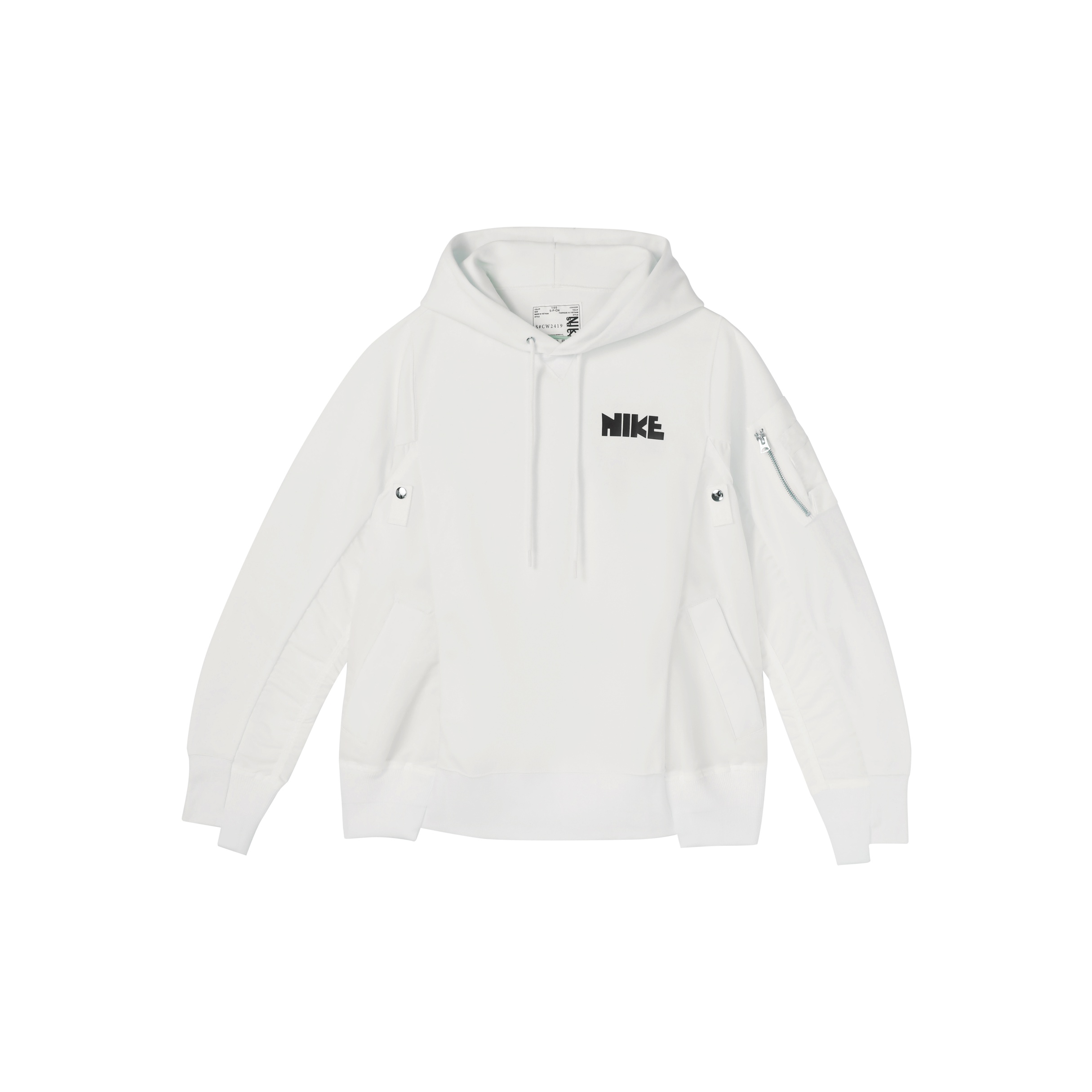 Nike X Sacai Hoodie White POIZON