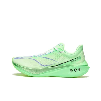 LiNing Feidian 3 Challenger Anti Slip And Wear Resistant Breathable Low Top Running Shoes Women's Light Neon Green