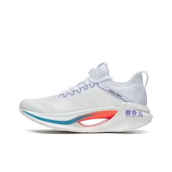 LiNing Jueying Essential Anti Slip And Wear Resistant Breathable Low Top Running Shoes Men's White Blue Orange Purple