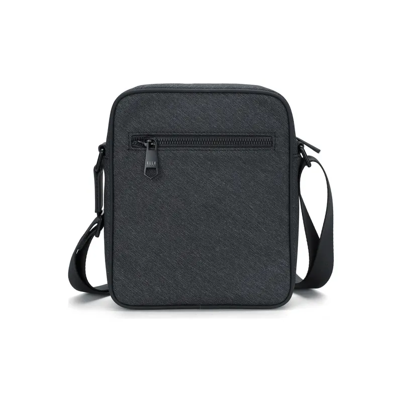 ELLE HOMME Fabric Crossbody Bag Regular Unisex Dark Gray-1