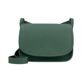 LONGCHAMP Le Foulonné Cow Leather Shoulder Bag Crossbody Bag Mini Women's Beech Green