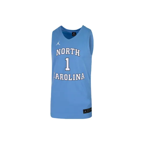 Jordan College Replica UNC Basketball Jerseys Men Blue